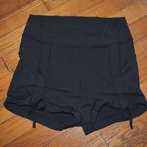 Lululemon High Rise Black Spandex Shorts